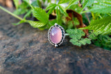 Purple Chalcedony Ring Size 8.5