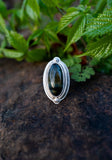 Blue Tigers Eye Ring Size 6