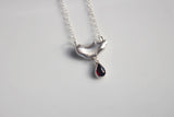 Melting Garnet Necklace