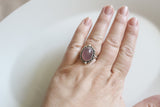 Purple Chalcedony Ring Size 8.5