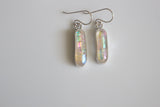 Iridescent Dichroic Glass Drop Earrings