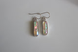 Iridescent Dichroic Glass Drop Earrings