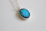 Iridescent Faux Opal Necklace