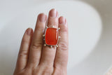 Carnelian Ring Size 7.5