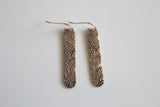 Bronze Dangle Patterned Earrings