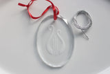 Crystal Lyre Ornament