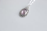 Purple Tourmaline Pendant Necklace