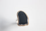 Onyx Ghost Ring with Gold