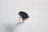 Onyx Ghost Ring with Gold