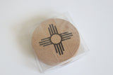 Zia Coasters / New Mexico Coasters / NM Gift / Cork Coasters