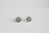 Turquoise Zia Earrings / New Mexico Earrings / State of New Mexico Zia Gift