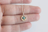Turquoise Zia Necklace New Mexico Necklace Moving Gift Homesick Gift