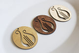 Alpha Chi Omega Ornament // Lyre  Wooden Ornament