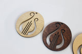 Alpha Chi Omega Ornament // Lyre  Wooden Ornament