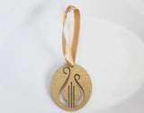 Alpha Chi Omega Ornament // Lyre  Wooden Ornament
