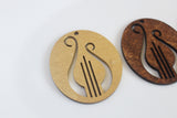 Alpha Chi Omega Ornament // Lyre  Wooden Ornament