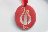 Personalized Lyre Acrylic Ornament