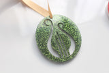 Lyre Ornament Glitter Ornament Red, Gold, Rainbow, Green Acrylic Ornament