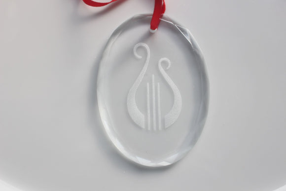 Crystal Lyre Ornament