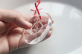 Crystal Lyre Ornament