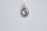 Purple Tourmaline Pendant Necklace