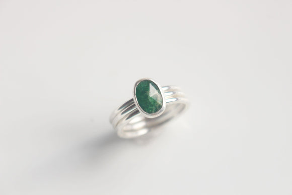 Green Tsavorite Ring Size 6.5