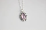 Purple Tourmaline Pendant Necklace
