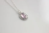 Purple Tourmaline Pendant Necklace