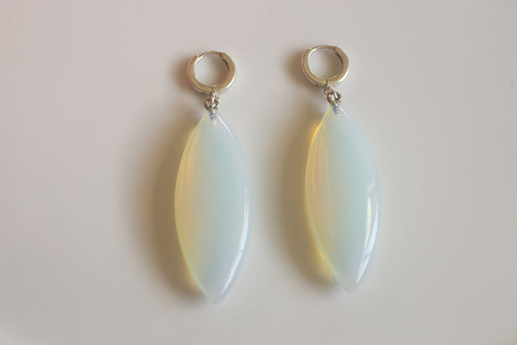 dancing through lightning strike Opalite Statement Earrings