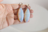 dancing through lightning strike Opalite Statement Earrings