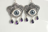 cry my eyes violet Earrings