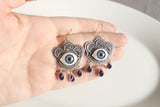 cry my eyes violet Earrings