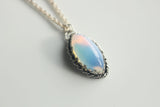 i used to live with ghosts Opalite Necklace