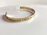 Alpha Chi Omega Symphony bracelet / Hand Stamped Aluminium or Brass Bracelet with AXO Symphony Lines / Sorority Bracelet Greek Licensed