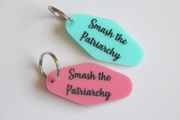 Smash the Patriarchy Keychain / Womens Empowerment Keychain