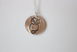 Chi Omega Owl Necklace // Owl Necklace // Chi O Jewelry // Chi Omega sorority Necklace // Greek Licensed Jewelry // XO Mascot Necklace