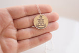 Alpha Chi Omega Crest Necklace
