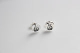 Lyre Stud Earrings Alpha Chi Omega Sorority Jewelry // Lyre Earrings in Fine Silver Post Earrings Stud Earrings // Greek Licensed Jewelry