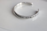 Alpha Chi Omega Symphony bracelet / Hand Stamped Aluminium or Brass Bracelet with AXO Symphony Lines / Sorority Bracelet Greek Licensed
