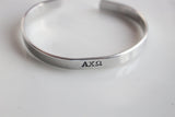 Alpha Chi Omega Letters bracelet
