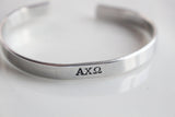 Alpha Chi Omega Letters bracelet