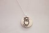 Chi Omega Owl Necklace // Owl Necklace // Chi O Jewelry // Chi Omega sorority Necklace // Greek Licensed Jewelry // XO Mascot Necklace