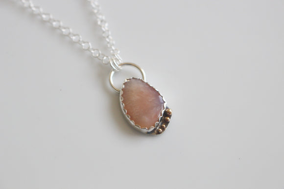 Agate with Gold Necklace