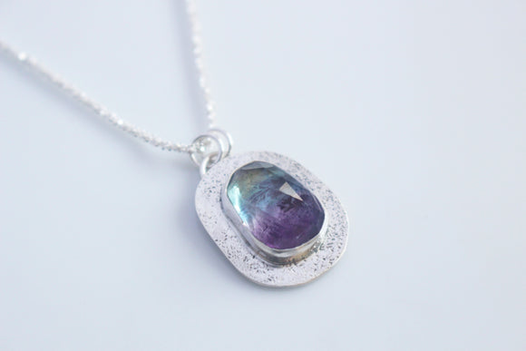 HAPPINESS - Fluorite Amulet Necklace
